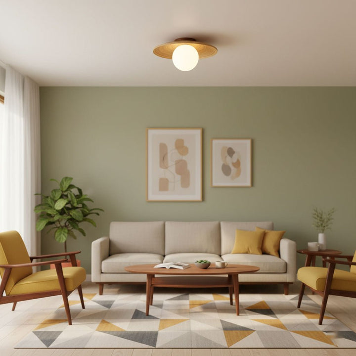 Soluna Wood Ceiling Light - Vakkerlight