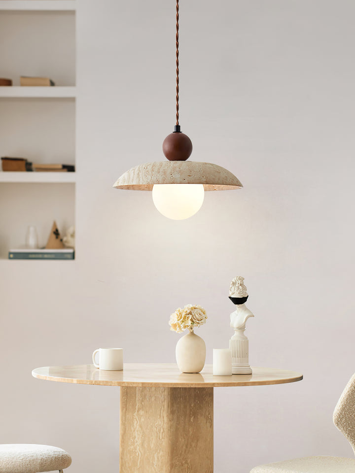 Soluna Travertine Pendant Light - Vakkerlight