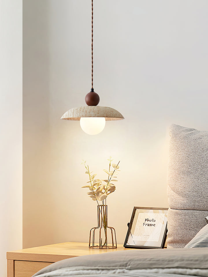 Soluna Travertine Pendant Light - Vakkerlight