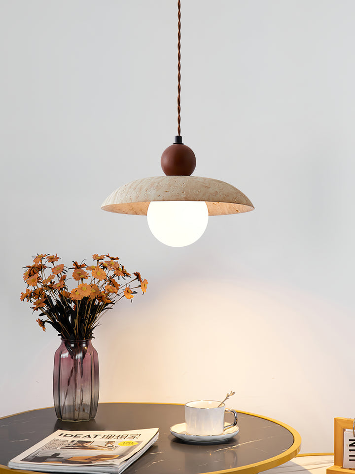 Soluna Travertine Pendant Light - Vakkerlight