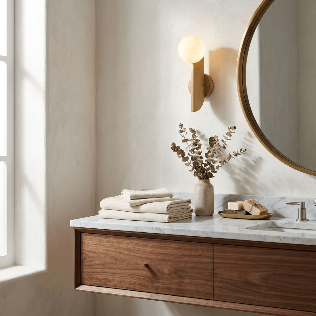 Solvara Alabaster Orb Wall Sconce - Vakkerlight