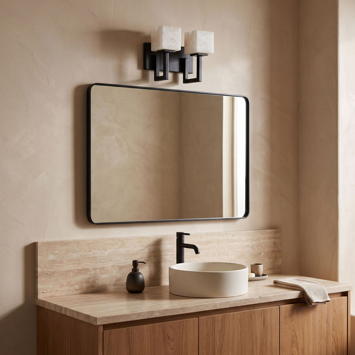 Solvenne Alabaster Double Wall Sconce