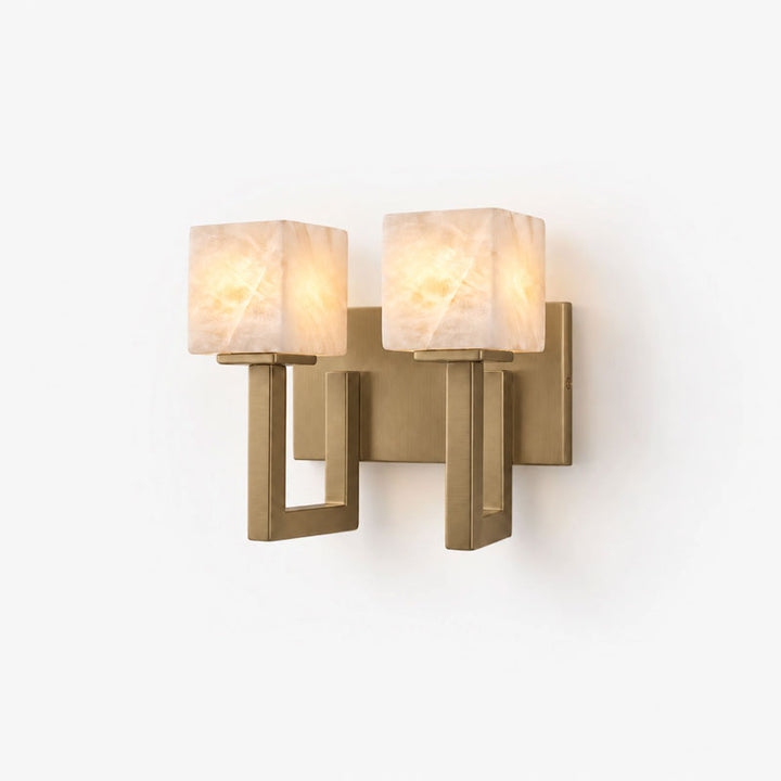 Solvenne Alabaster Double Wall Sconce