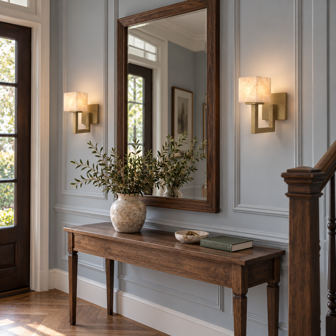 Solvenne Alabaster Wall Sconce