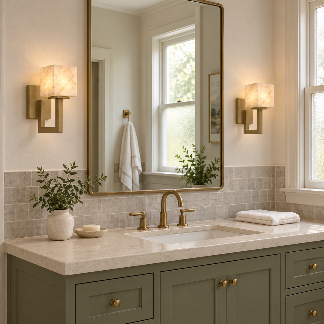 Solvenne Alabaster Wall Sconce