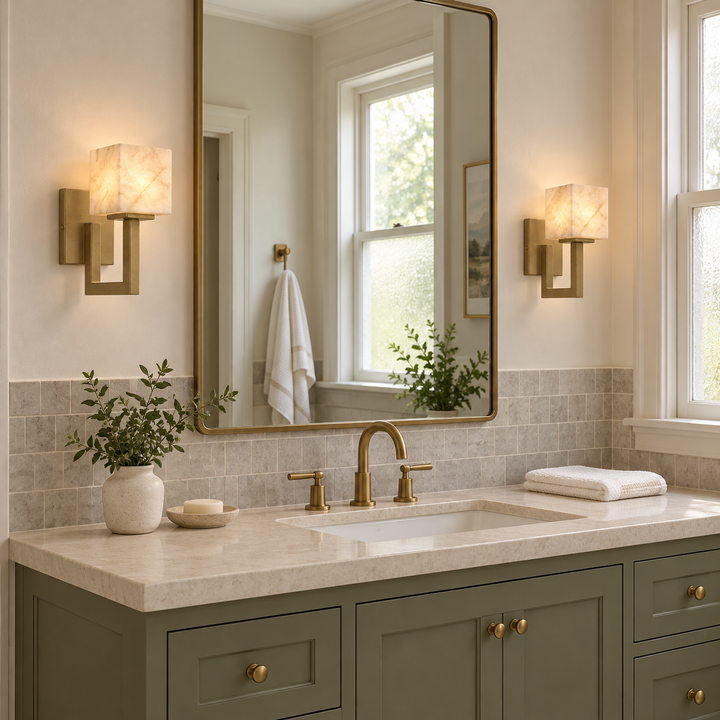 Solvenne Alabaster Wall Sconce