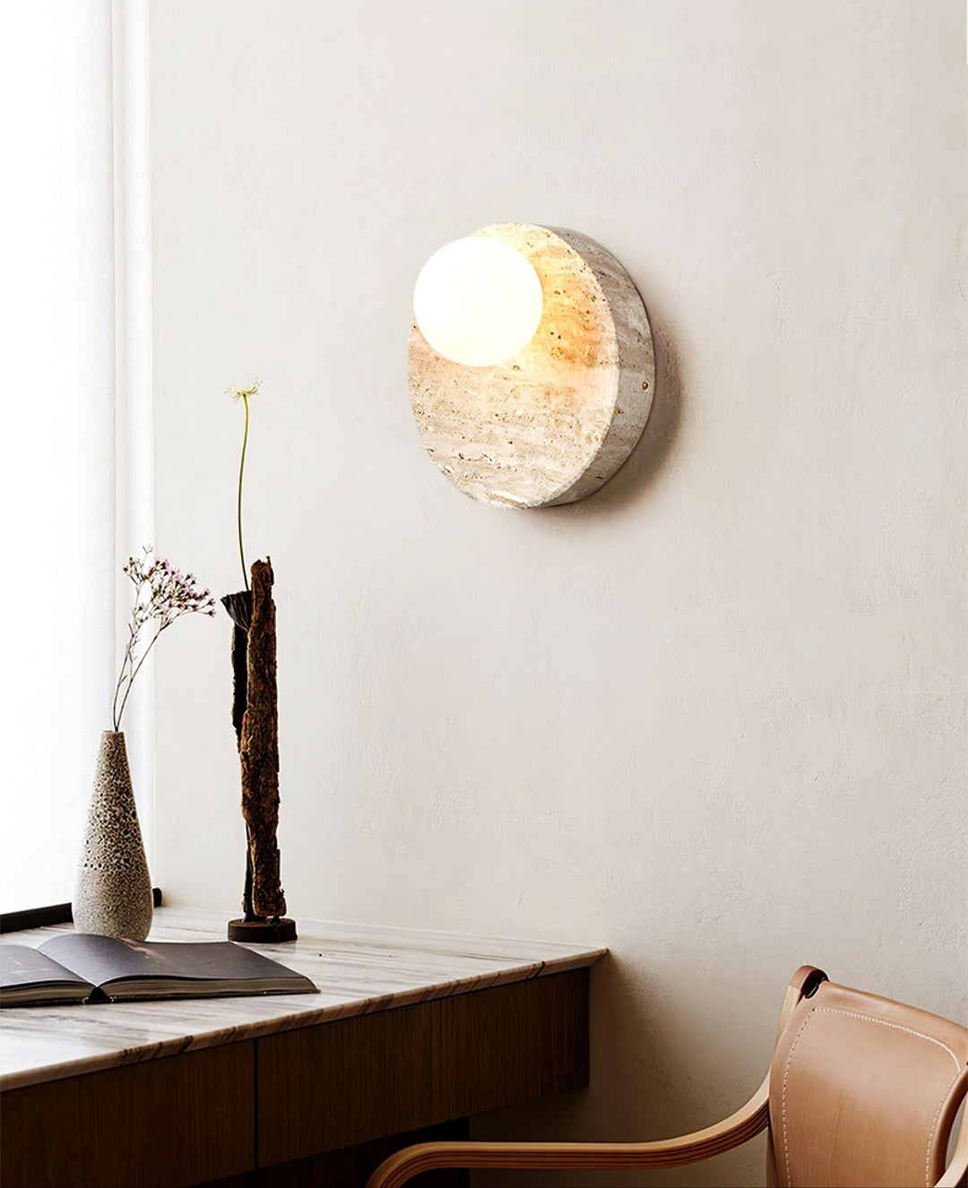 Sorella Travertine Sconce - Vakkerlight
