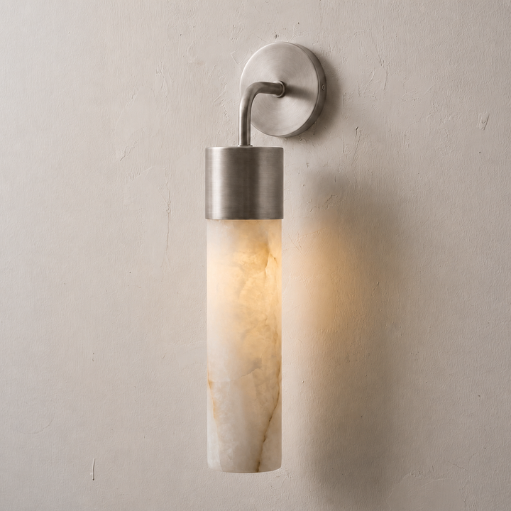 Sorelle Alabaster Tube Wall Sconce