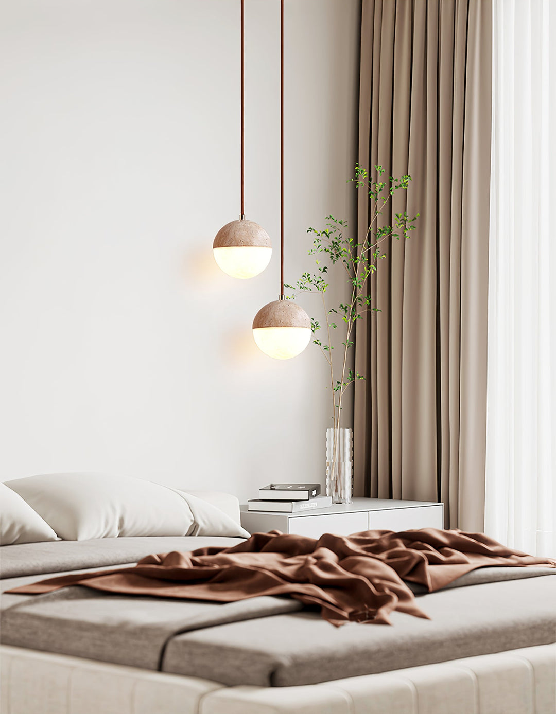Soren Travertine Pendant Light - Vakkerlight