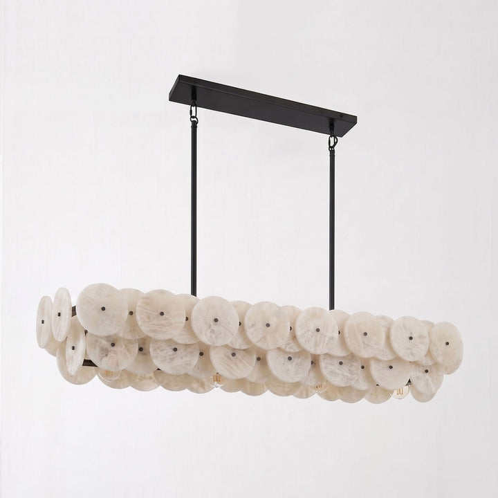 Sorrel Linear Alabaster Disc Chandelier - Vakkerlight