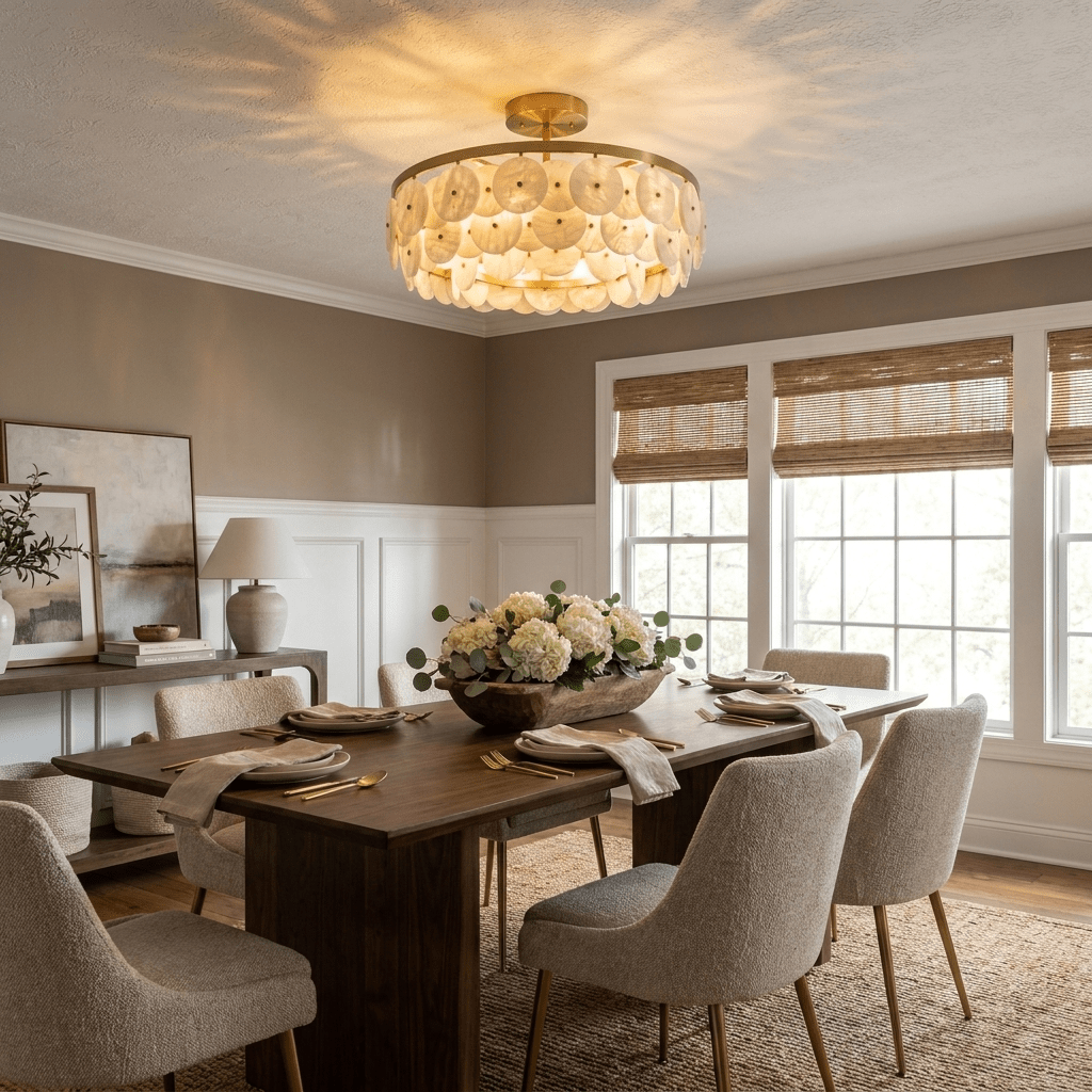 Sorrel Alabaster Disc Chandelier - Vakkerlight