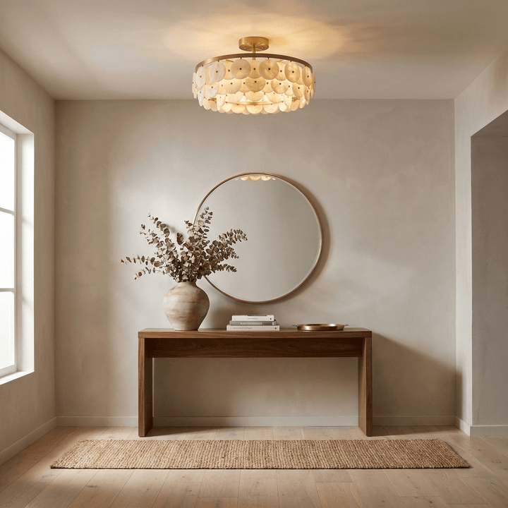 Sorrel Alabaster Disc Chandelier - Vakkerlight