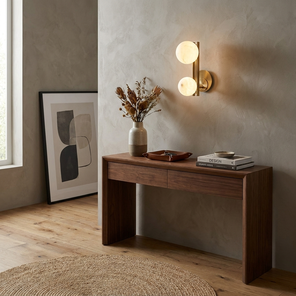 Spanish Alabaster Double Globe Wall Sconce