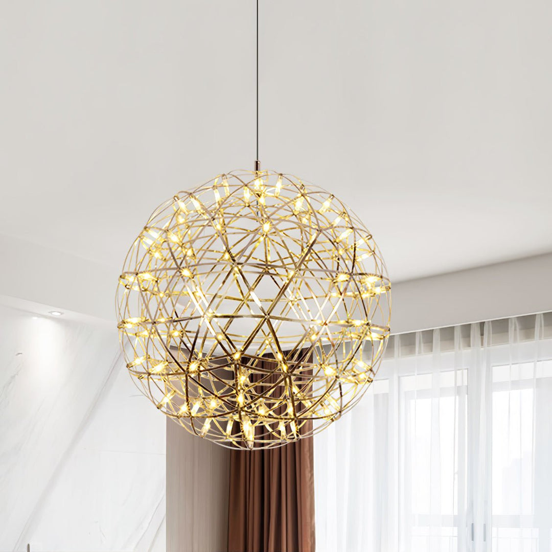 Gold Spark Ball Pendant Light - Vakkerlight