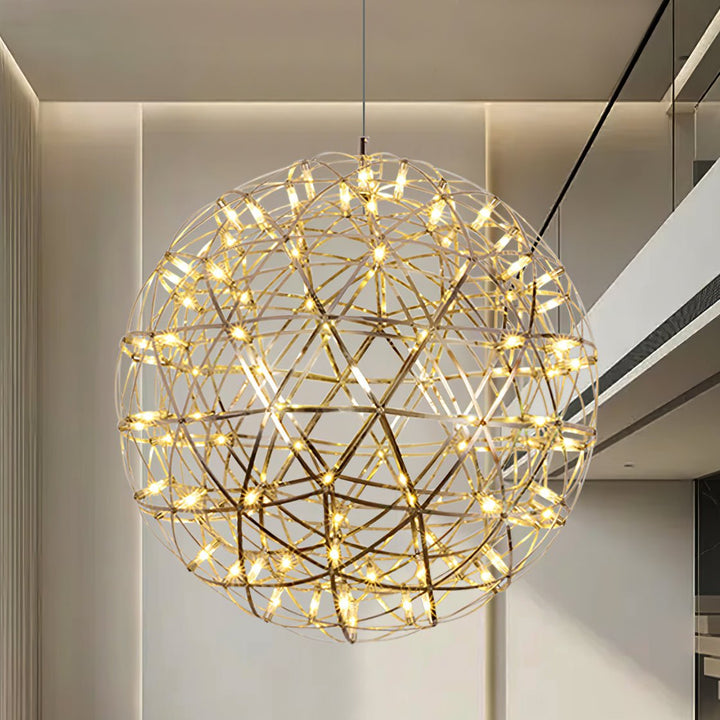 Gold Spark Ball Pendant Light - Vakkerlight