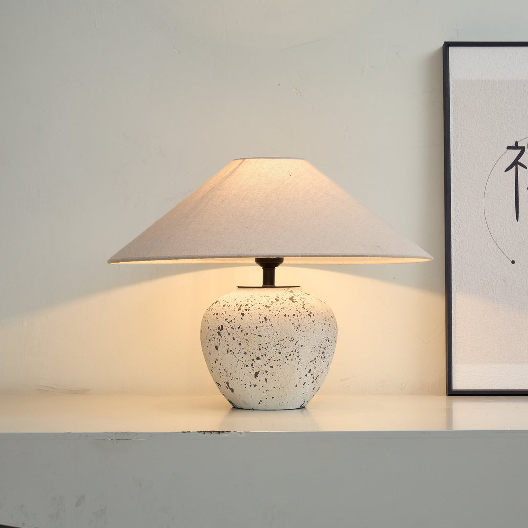 Speckled Ceramic Jar Table Lamp - Vakkerlight