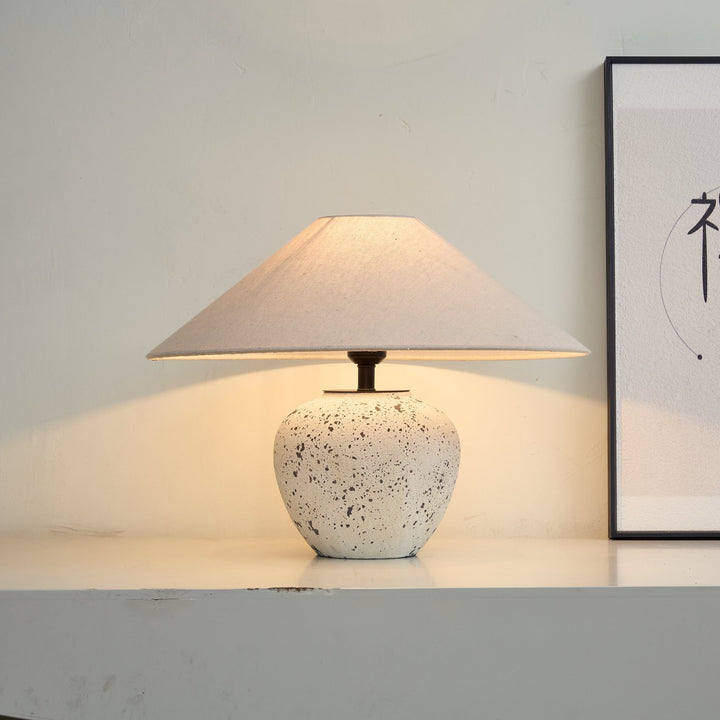 Speckled Ceramic Jar Table Lamp - Vakkerlight
