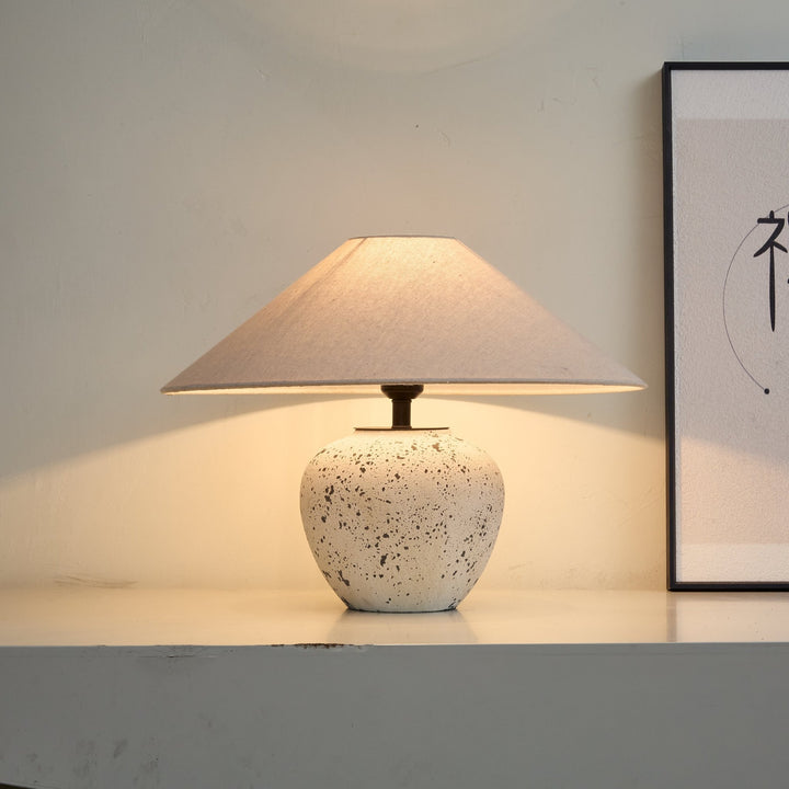 Speckled Ceramic Jar Table Lamp - Vakkerlight