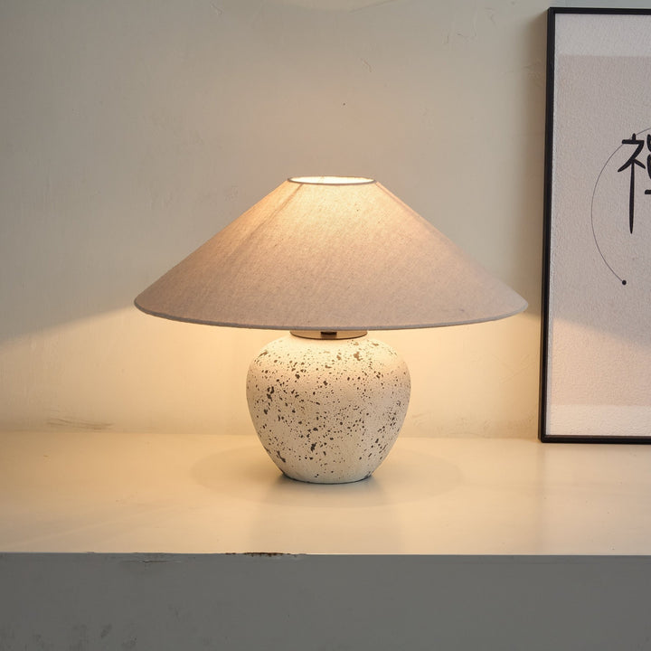 Speckled Ceramic Jar Table Lamp - Vakkerlight
