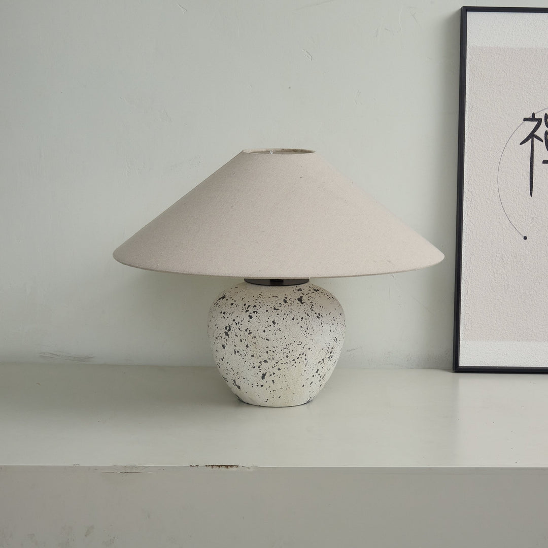 Speckled Ceramic Jar Table Lamp - Vakkerlight