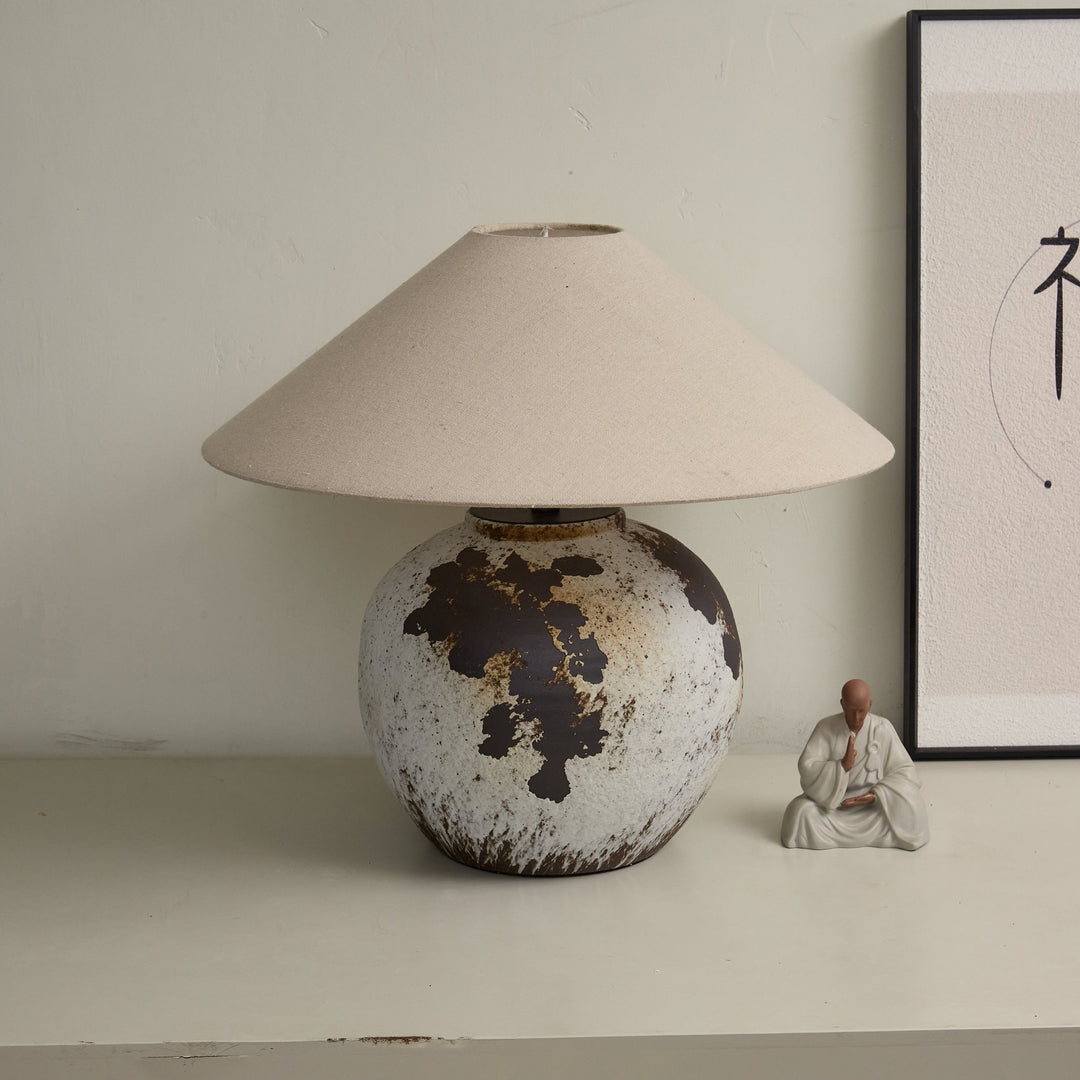 Speckled Globe Ceramic Table Lamp - Vakkerlight