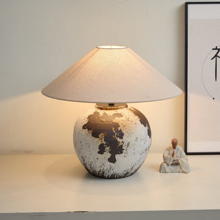 Speckled Globe Ceramic Table Lamp - Vakkerlight