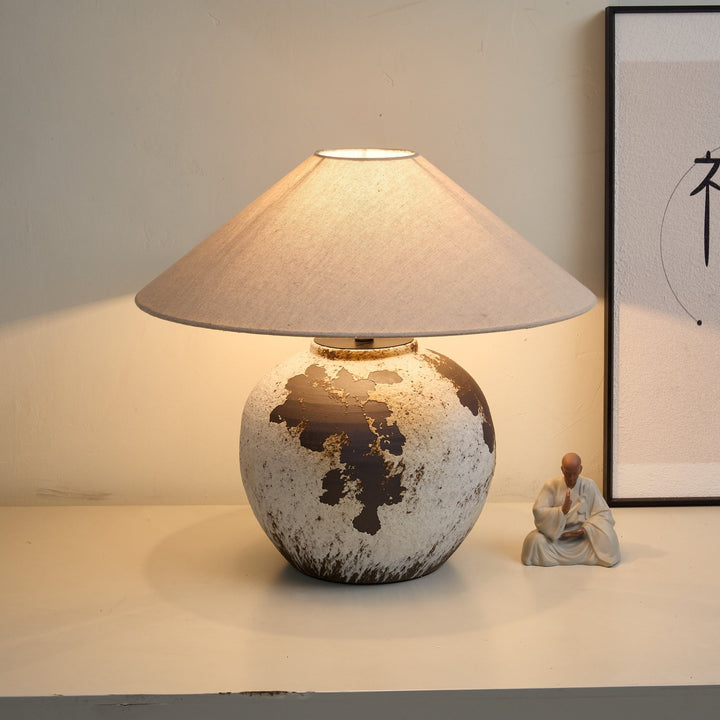 Speckled Globe Ceramic Table Lamp - Vakkerlight