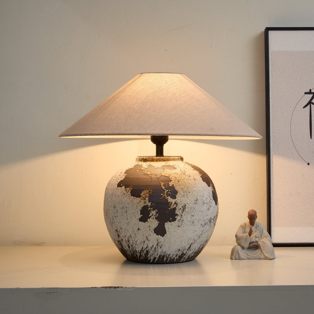 Speckled Globe Ceramic Table Lamp - Vakkerlight