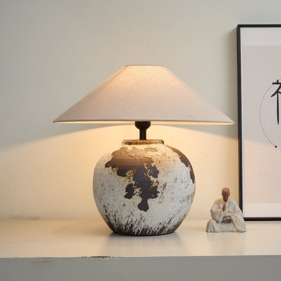 Speckled Globe Ceramic Table Lamp - Vakkerlight