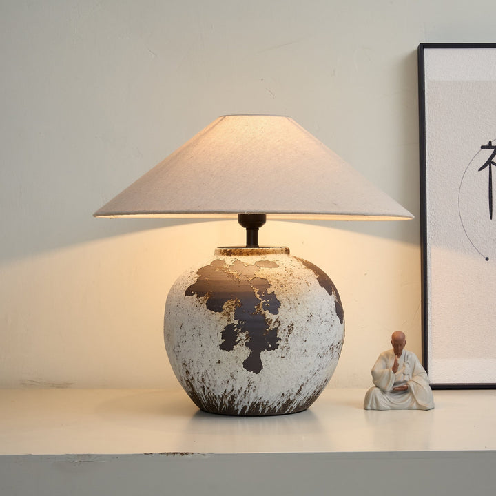 Speckled Globe Ceramic Table Lamp - Vakkerlight