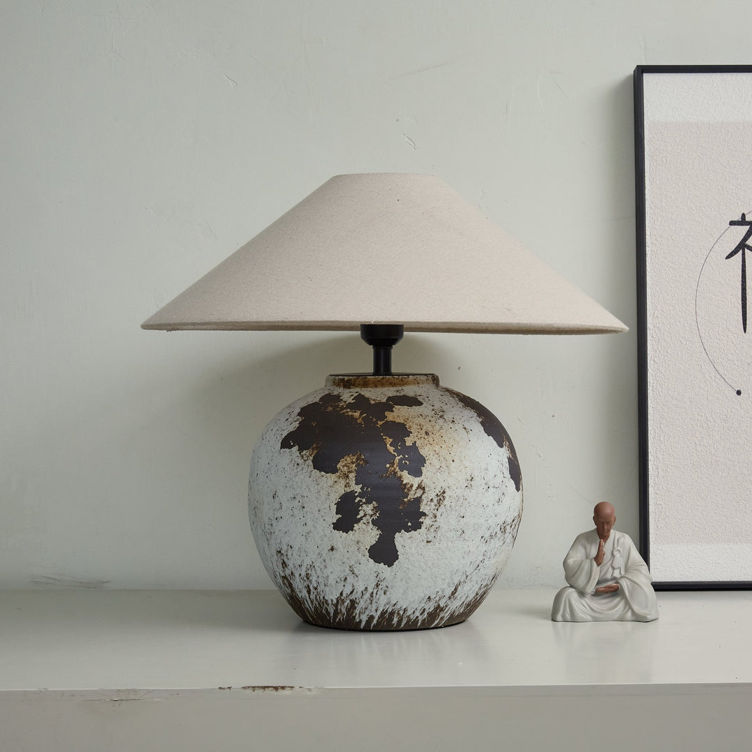 Speckled Globe Ceramic Table Lamp - Vakkerlight
