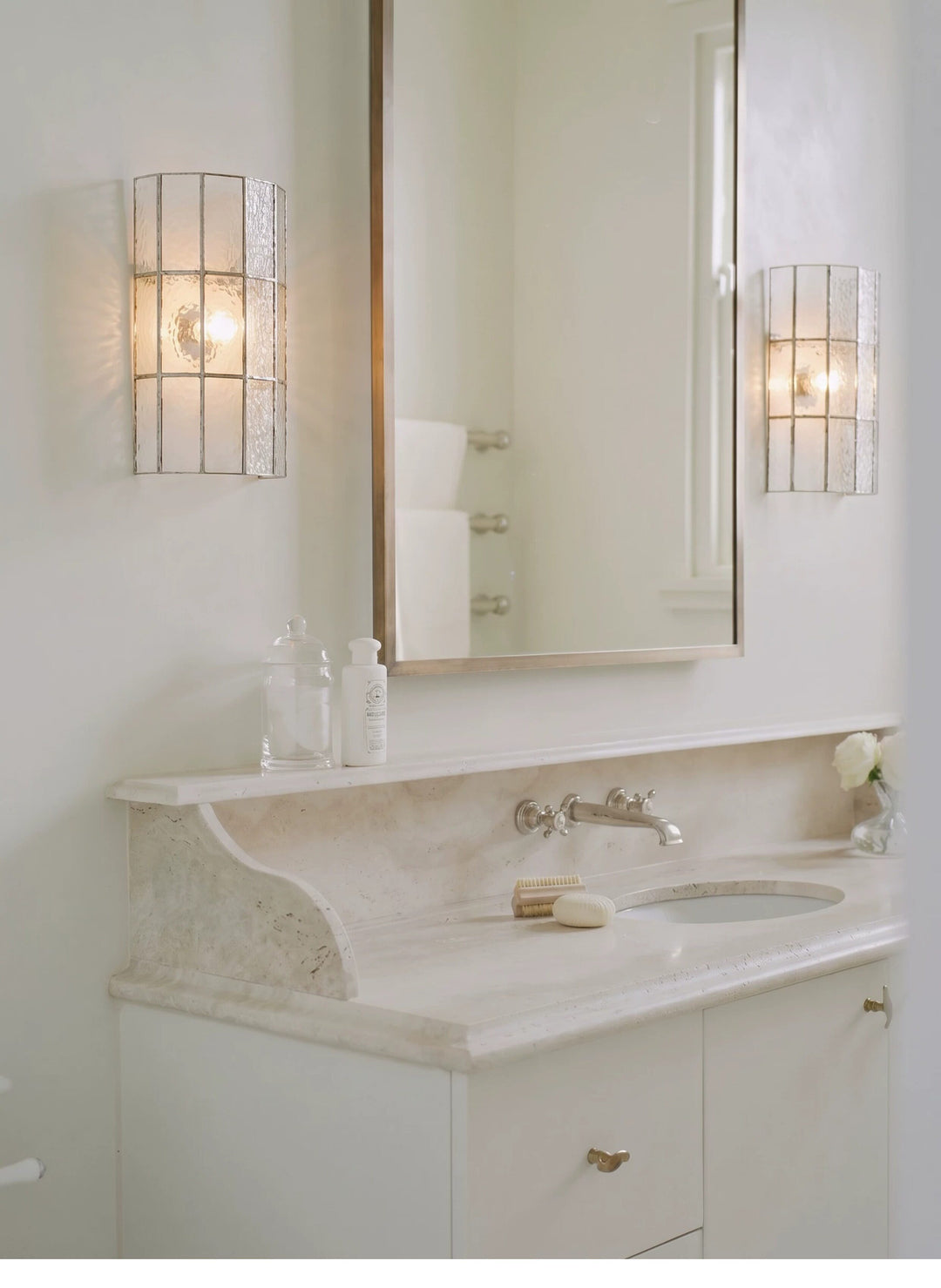 Spectra Faceted Glass Wall Sconce
