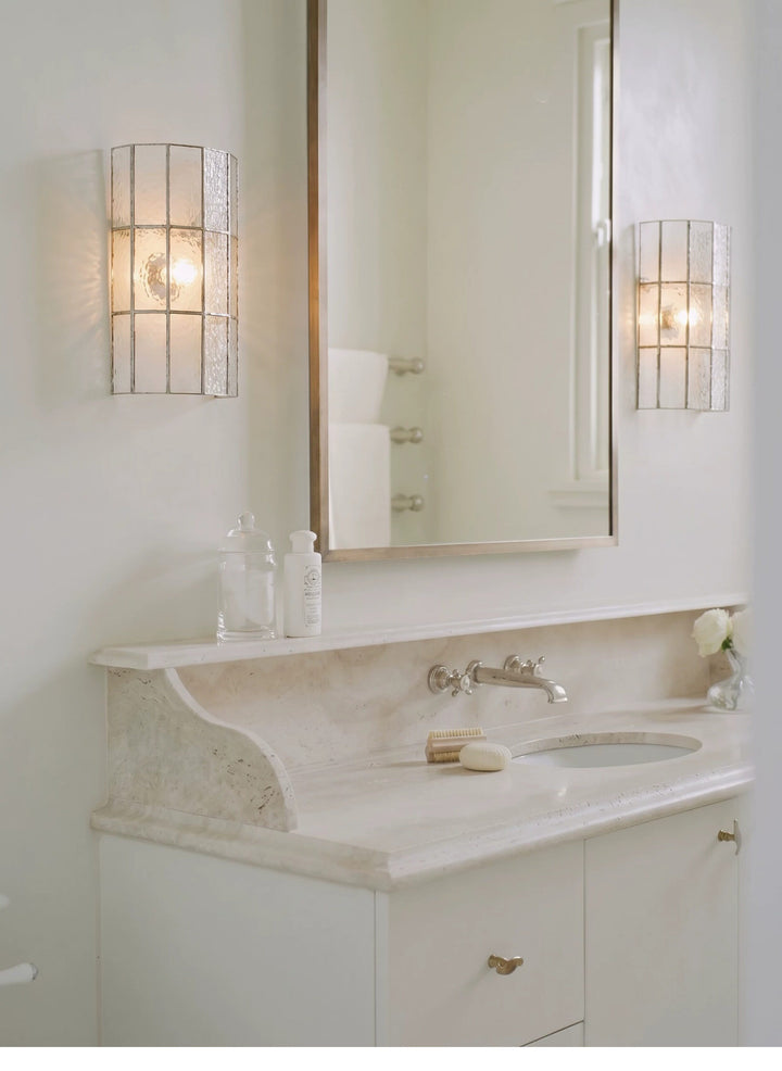 Spectra Faceted Glass Wall Sconce