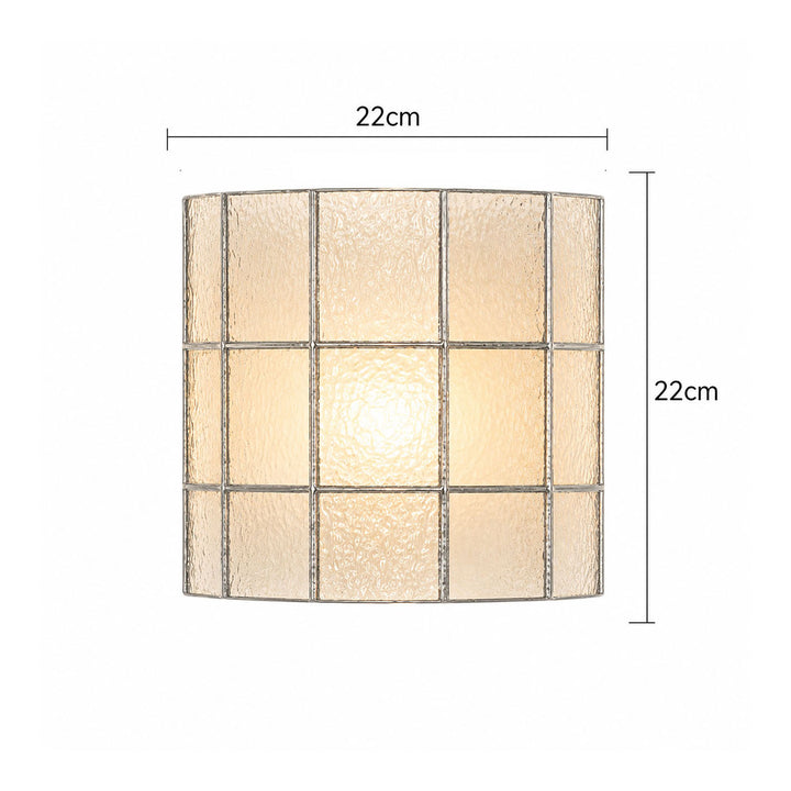Spectra Faceted Glass Wall Sconce