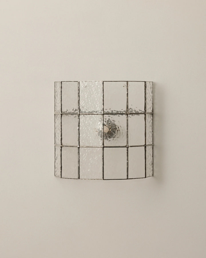 Spectra Faceted Glass Wall Sconce