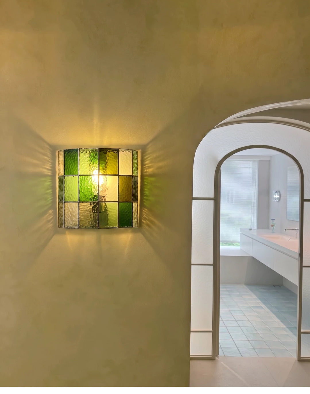 Spectra Faceted Glass Wall Sconce