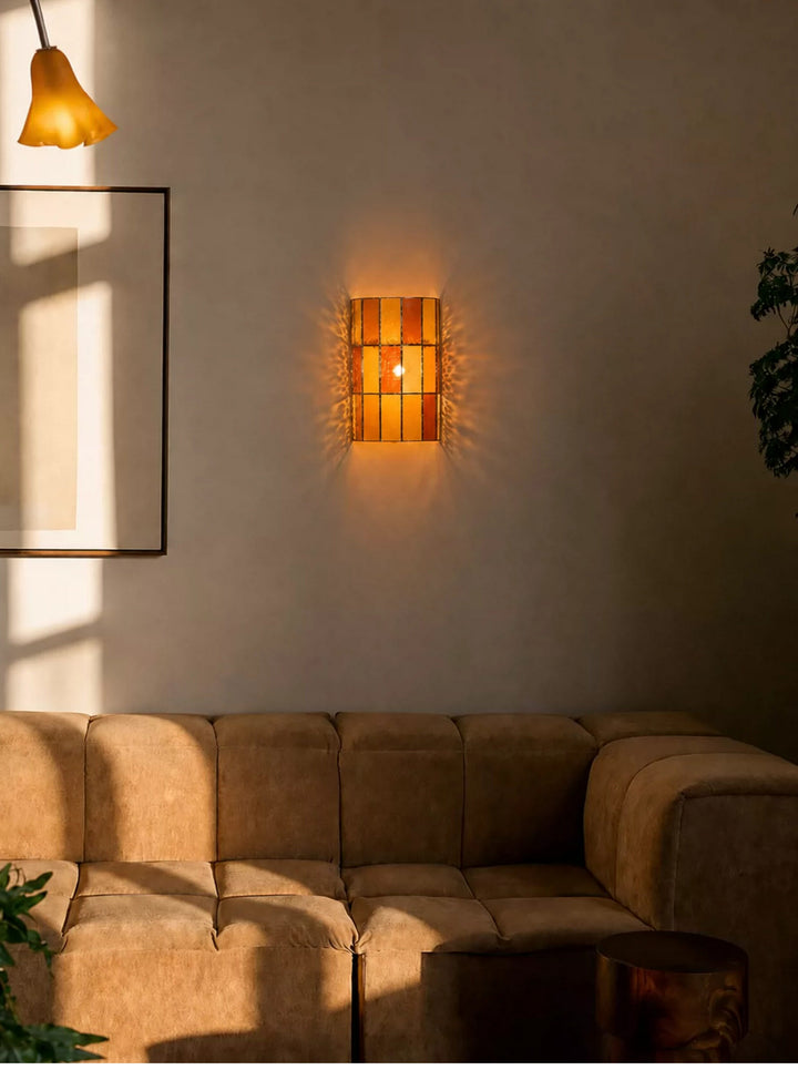 Spectra Faceted Glass Wall Sconce