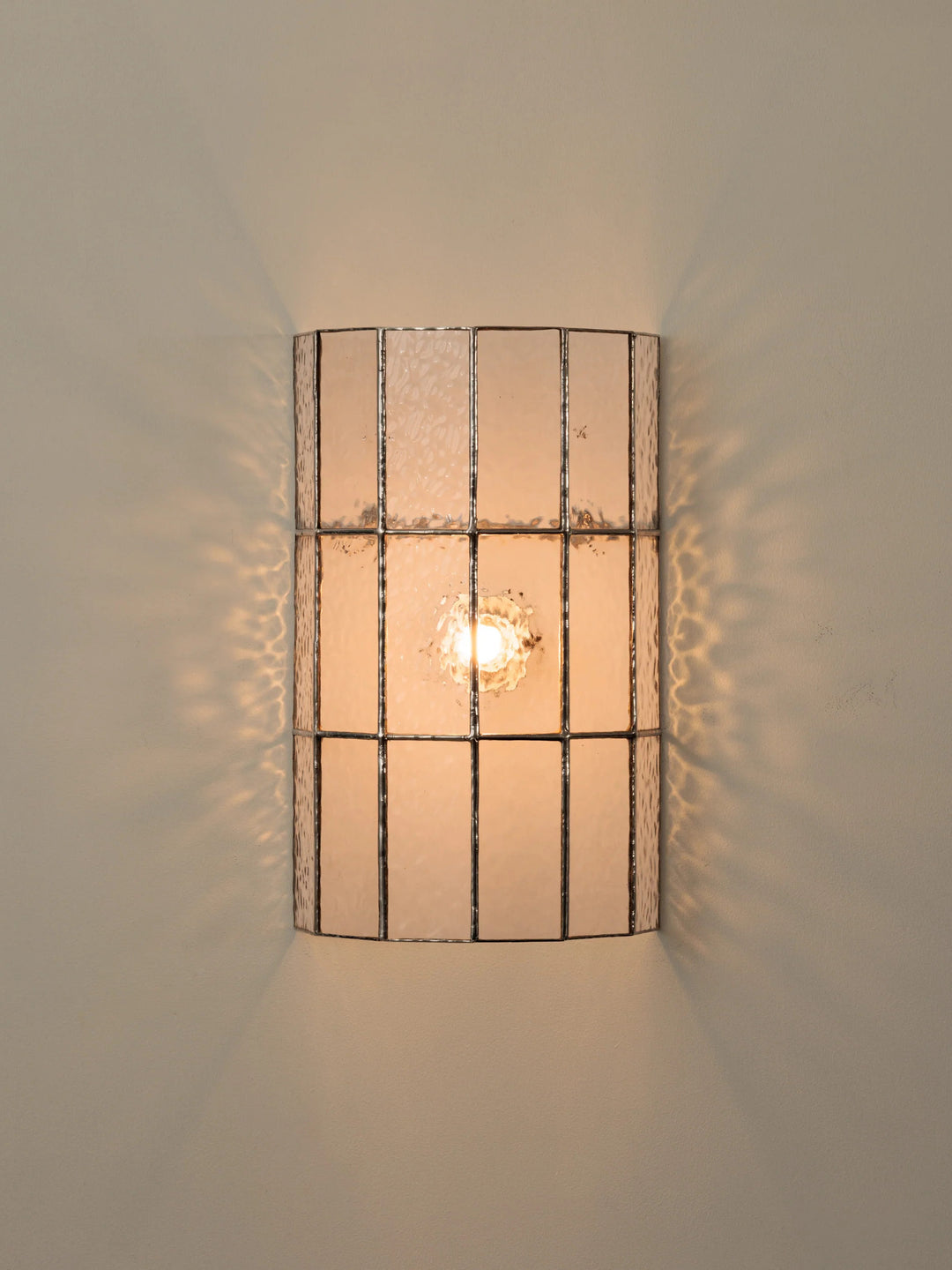 Spectra Faceted Glass Wall Sconce