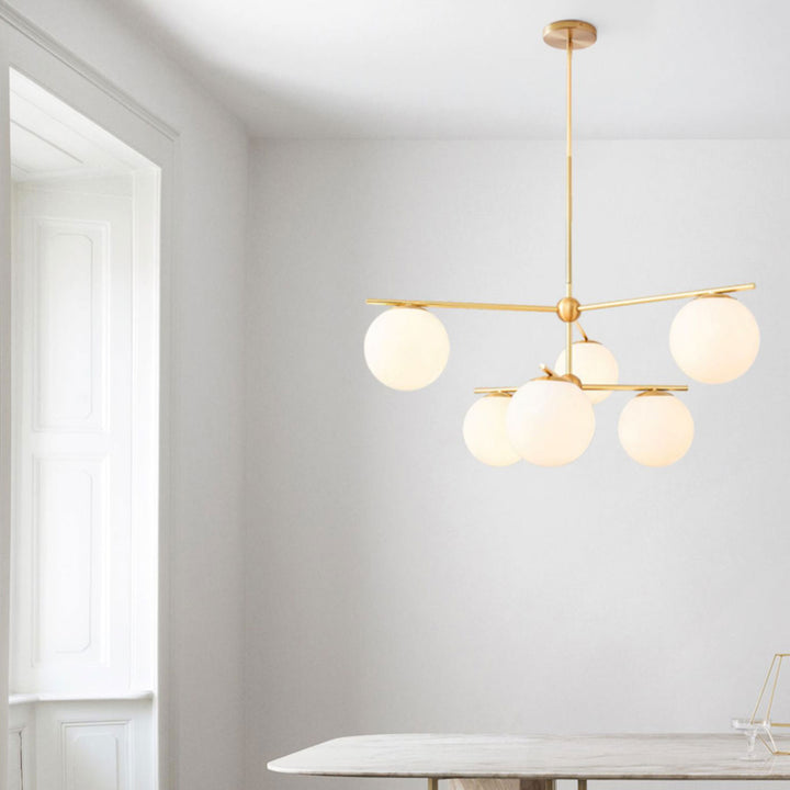 Sphere & Stem Chandelier - Vakkerlight