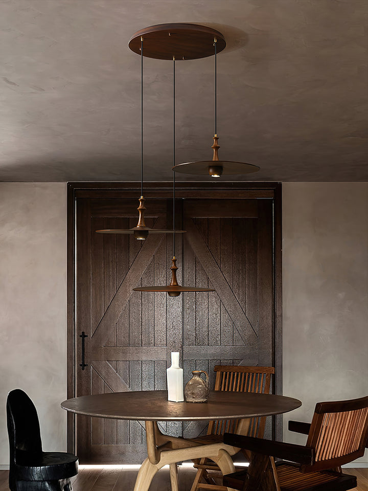 Spindle Disc Pendant Lamp - Vakkerlight