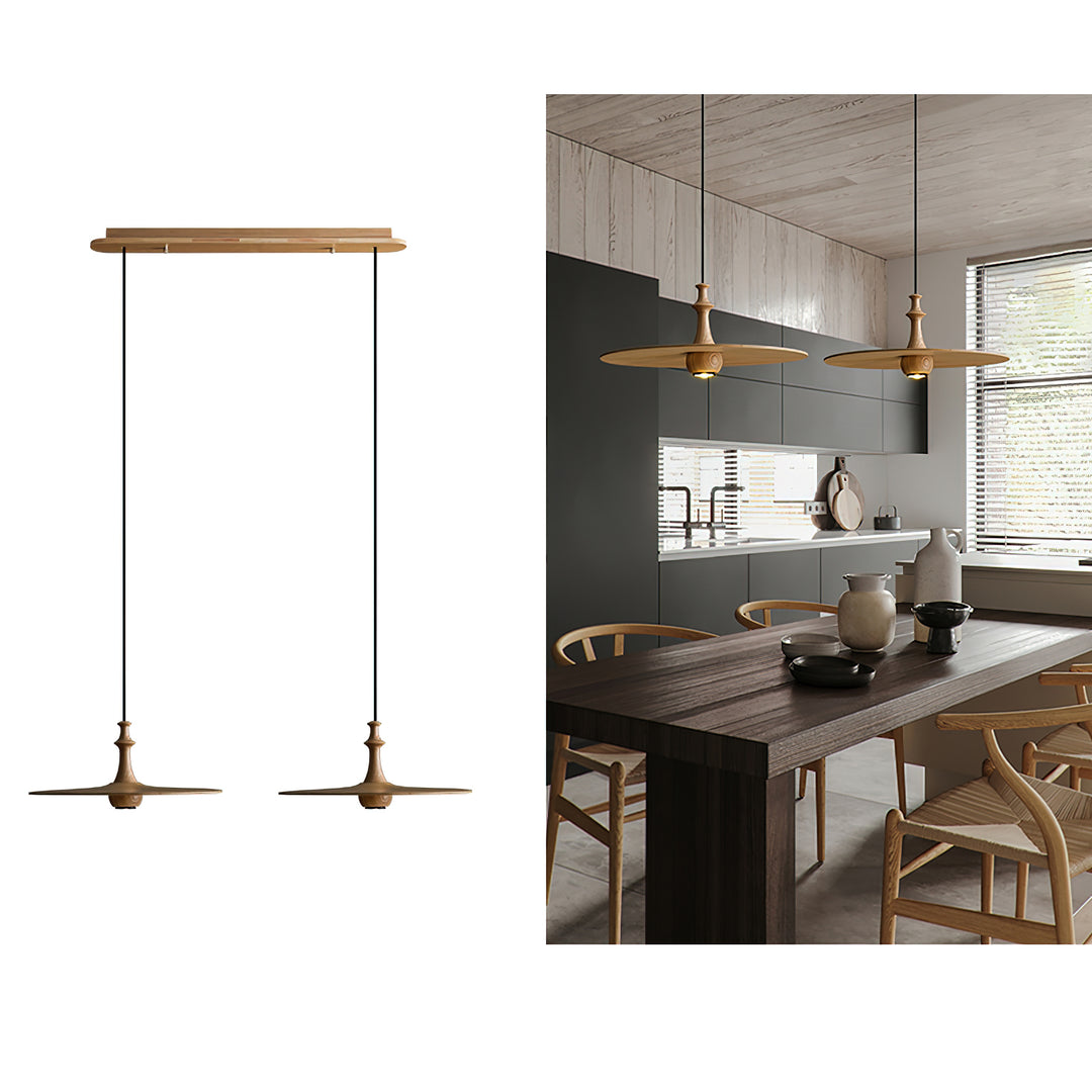 Spindle Disc Pendant Lamp - Vakkerlight