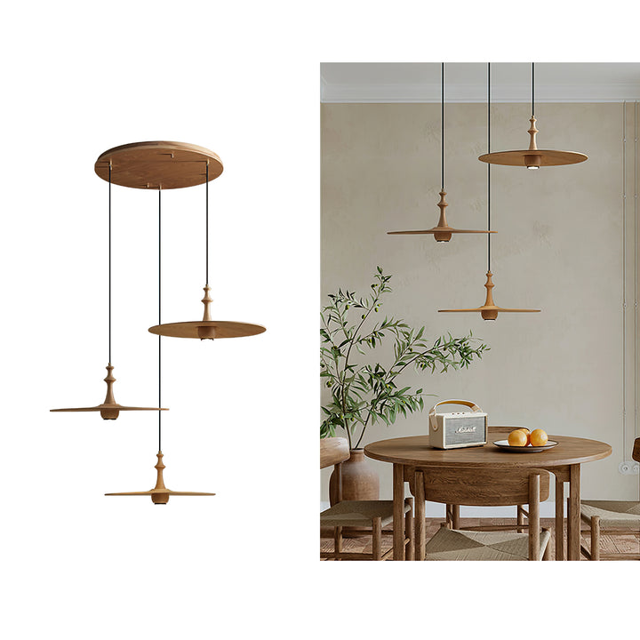 Spindle Disc Pendant Lamp - Vakkerlight