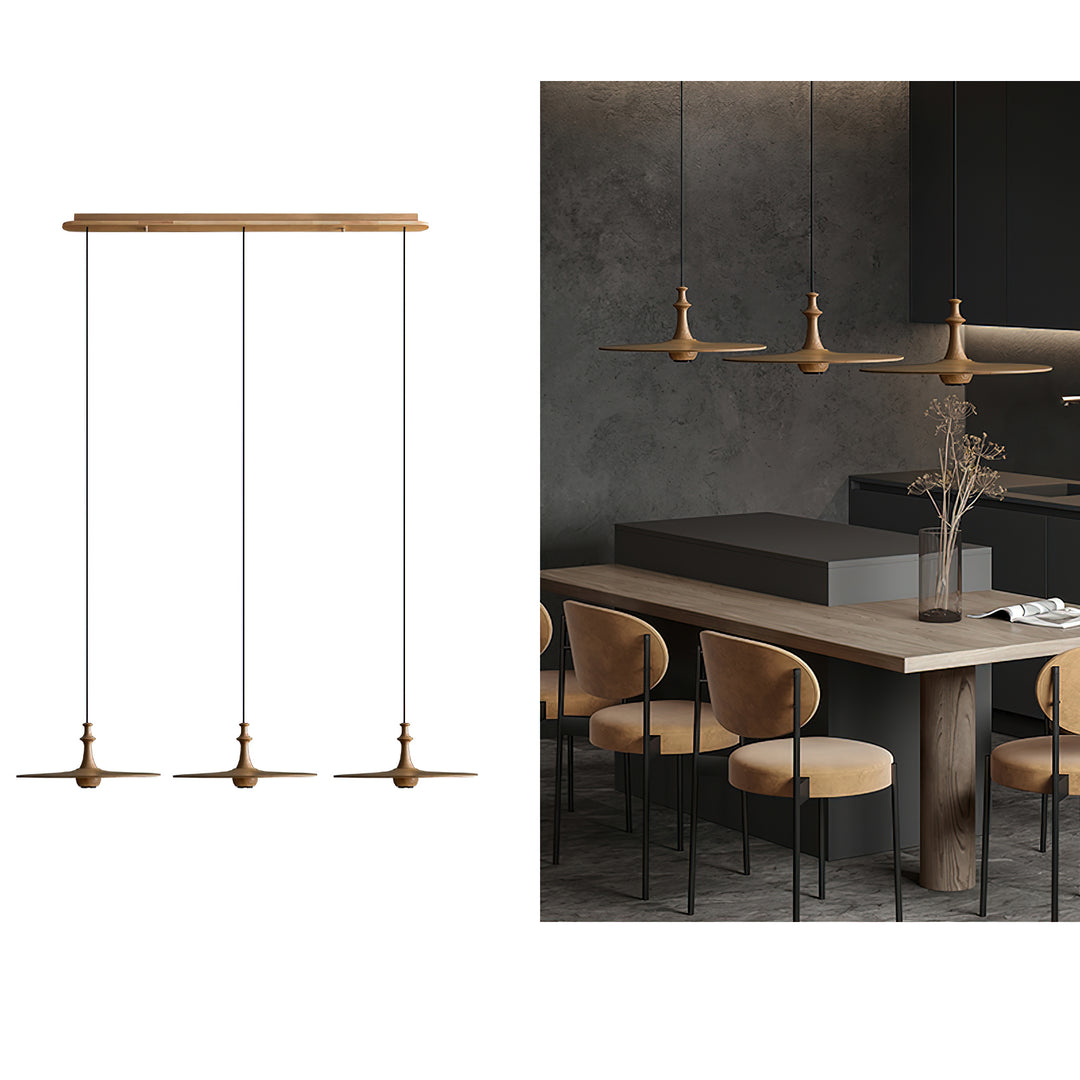 Spindle Disc Pendant Lamp - Vakkerlight