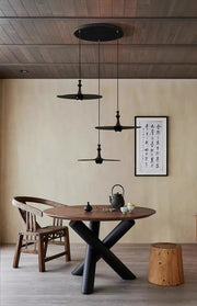 Spindle Disc Pendant Lamp