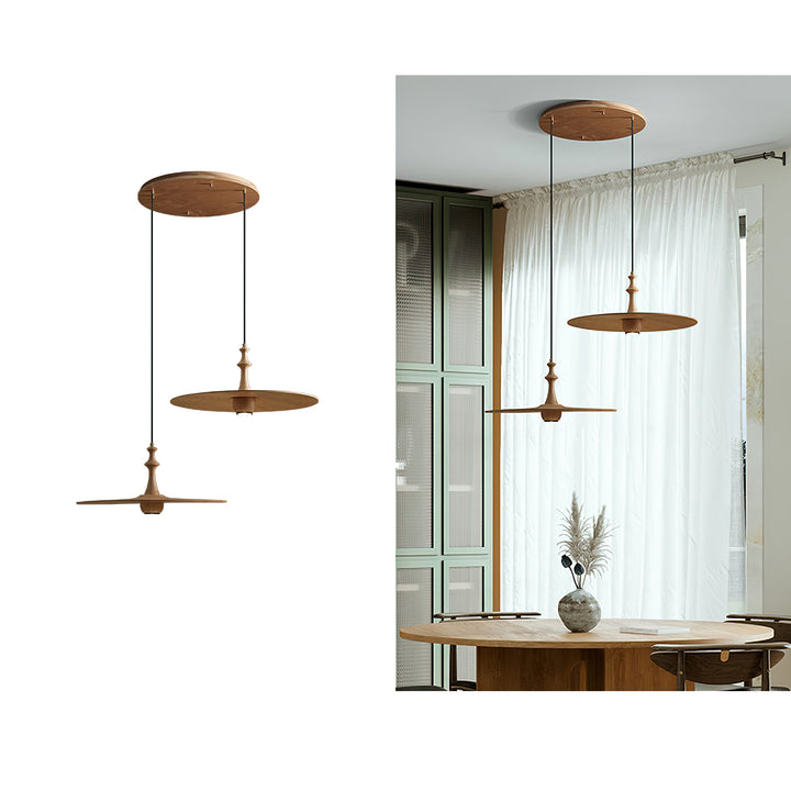 Spindle Disc Pendant Lamp - Vakkerlight