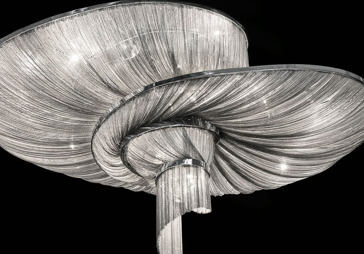 Spiral Elegance Chain Chandelier