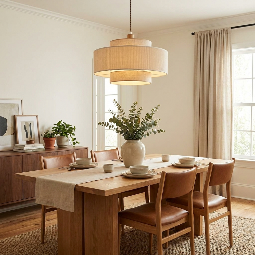 Spool Fabric Pendant Lamp – detail 2