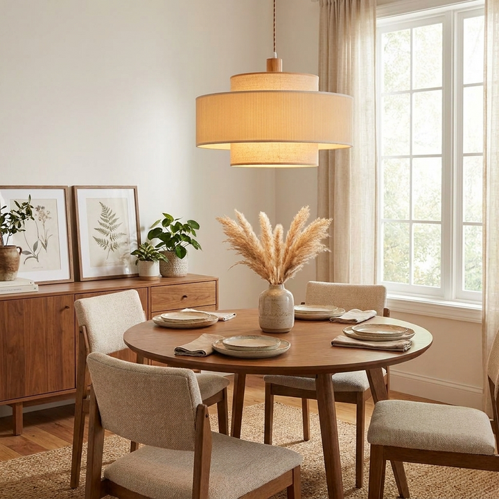 Spool Fabric Pendant Lamp – detail 5
