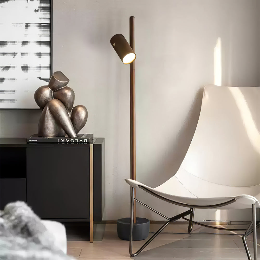 Spotlight Wood Floor Lamp - Vakkerlight