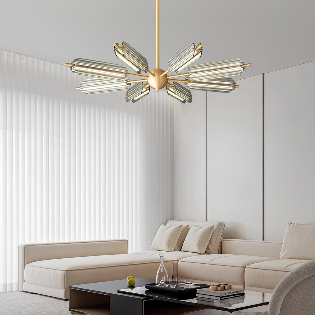 Sputnik Brass Chandelier - Vakkerlight